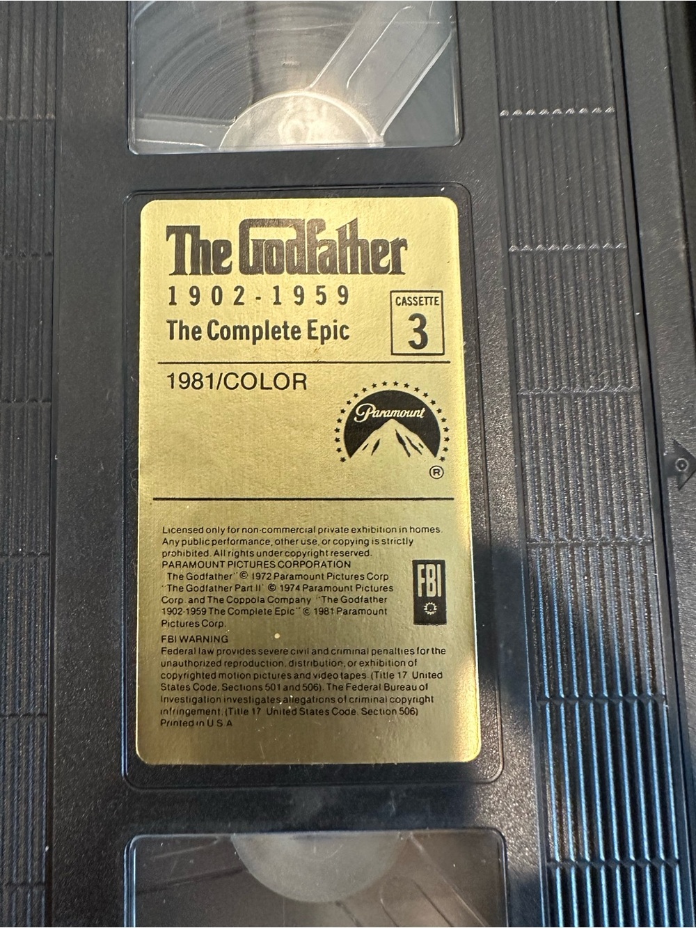 The Godfather Complete Epic Box Set - Black - Picture 7 of 8